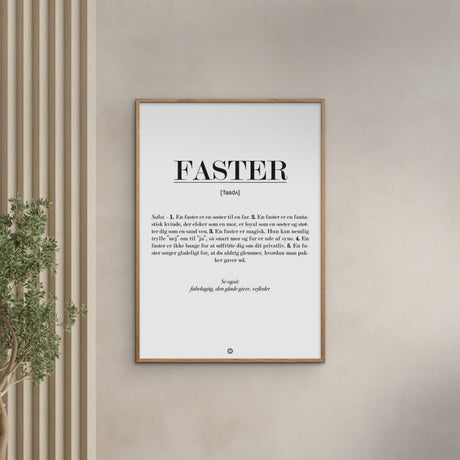 Poster & Frame Citatplakat - Faster Definition