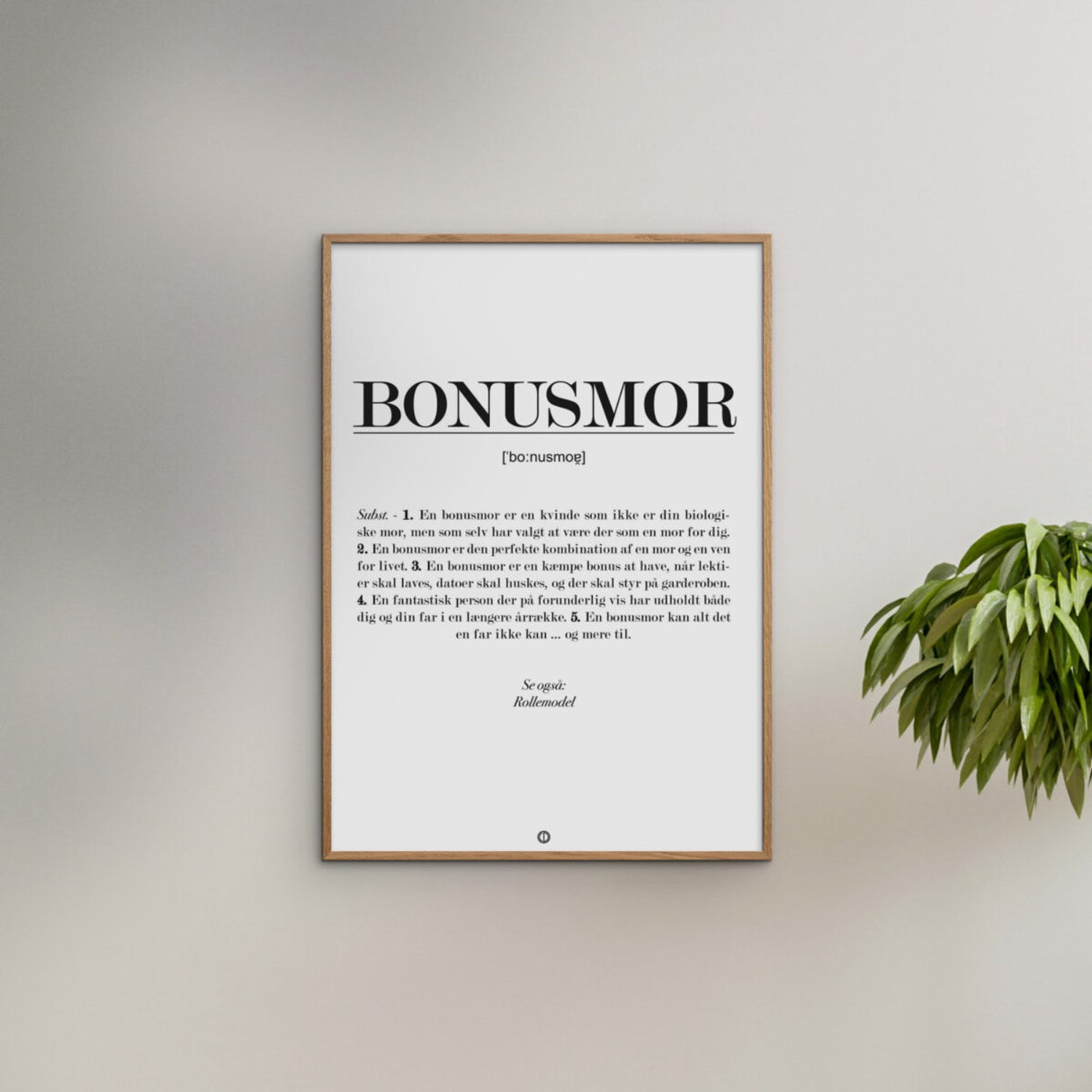 Poster & Frame Citatplakat - Bonusmor Definition
