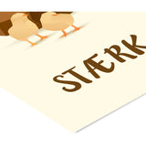 Poster & Frame Citatplakat - Stærk Mor