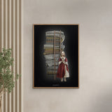 Poster & Frame Story Of Andersen - Prinsessen På Ærten - Hvid/Sort Baggrund