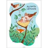 Poster & Frame Tiny Tails - Jeg Ved En Lærkerede