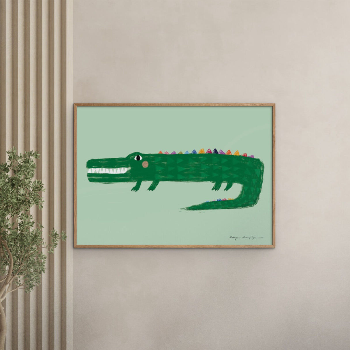 Poster & Frame Wild Apple - Crocodile