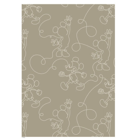 Poster & Frame Disney - Green & White Mickey Outline