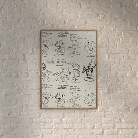 Poster & Frame Disney - Latest Models Of Mickey