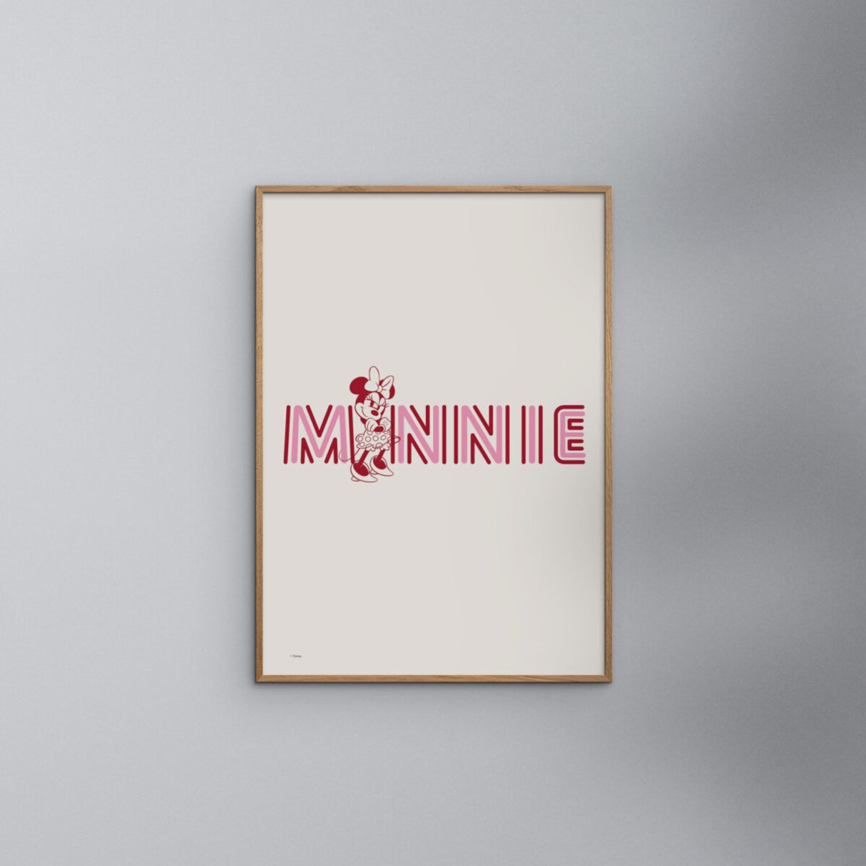 Poster & Frame Disney - Minnie Pink Letters