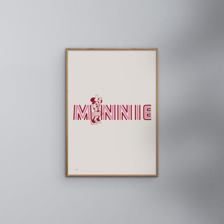 Poster & Frame Disney - Minnie Pink Letters