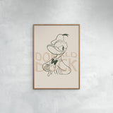 Poster & Frame Disney - Donald Duck Green