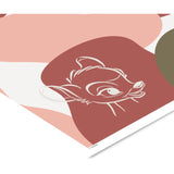 Poster & Frame Disney - Color & White Bambi Outline