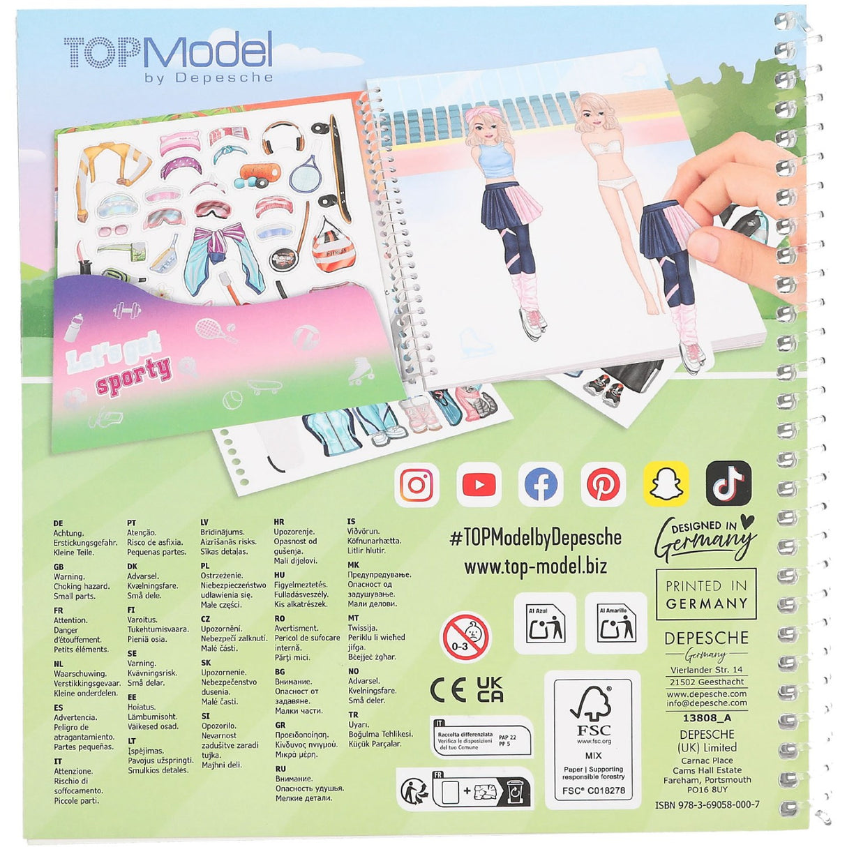 TOPModel Dress Me Up Sport Stickerbook