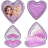 TOPModel Purple Hair Brush With Mirror Heart Shaped Beauty And Me