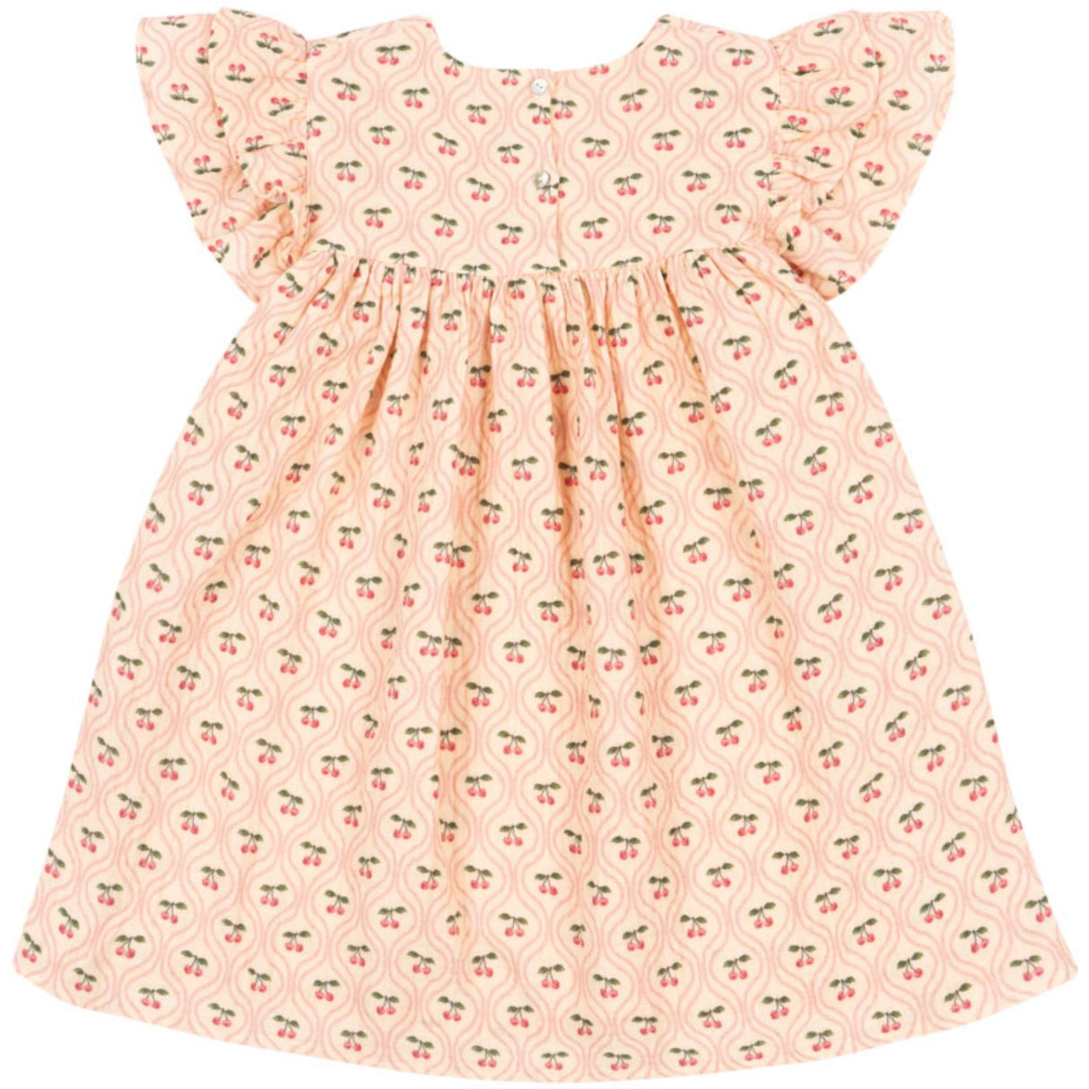 Konges Sløjd Cherry Pink Motif Coco Dress Gots