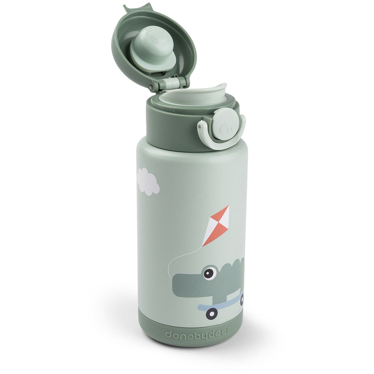 DonebyDeer Green Thermal Bottle Playground 340 Ml