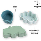 DonebyDeer Blue Silicone Molds 3-pack Happy Clouds