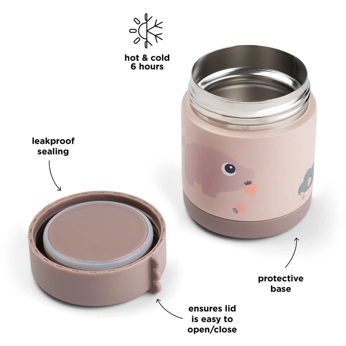 DonebyDeer Powder Thermal Food Jar Tiny Farm 300 Ml