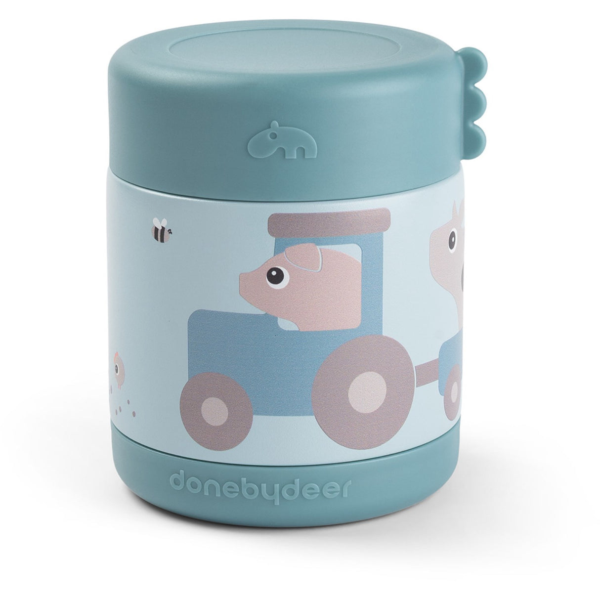 DonebyDeer Blue Thermal Food Jar Tiny Farm 300 Ml