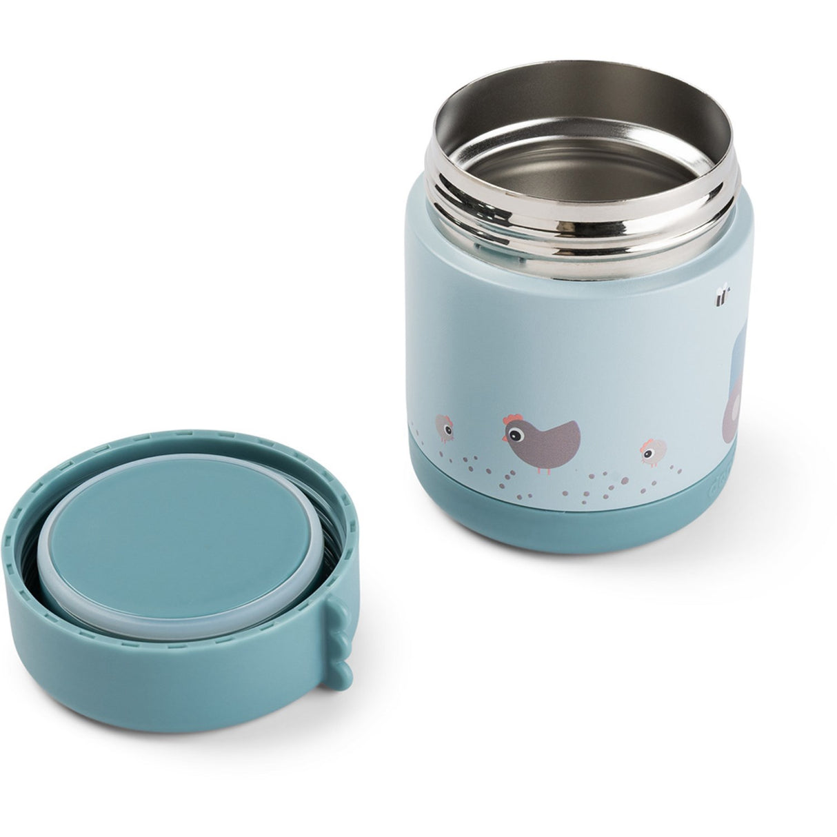 DonebyDeer Blue Thermal Food Jar Tiny Farm 300 Ml