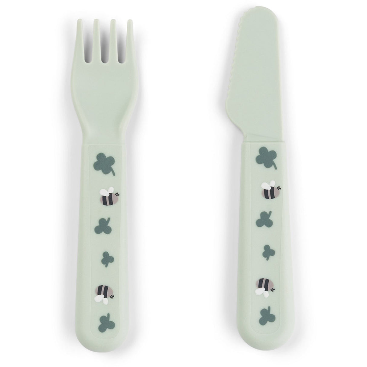 DonebyDeer Green Foodie Dinner Set With Suction Tiny Farm