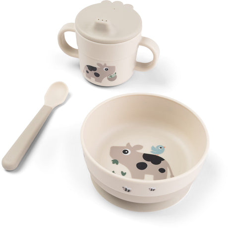 DonebyDeer Sand Foodie First Dinner Set With Suction Tiny Farm