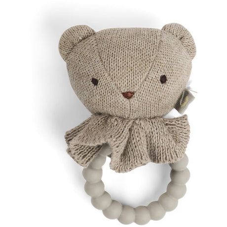 Smallstuff Nature Rattle Teddy With Silicone Ring