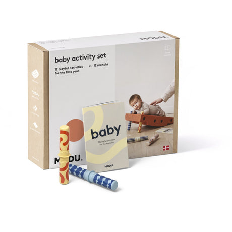 MODU Burnt Orange / Dusty Green Baby Activity Set