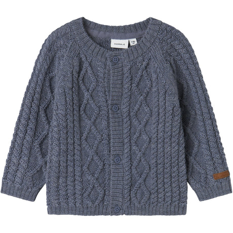 Name It Folkstone Gray Nbmwrilla Wool Ls Knit Card