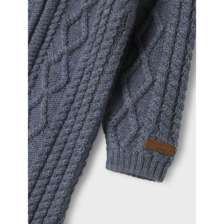 Name It Folkstone Gray Nbmwrilla Wool Ls Knit Suit