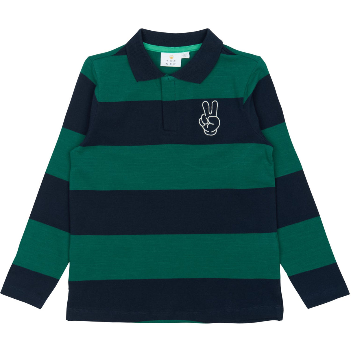 The New Navy Blazer Striped Pino L_S Pique Polo