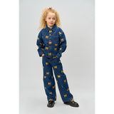 The New Medium Blue Denim AOP Raquel Wide Jeans