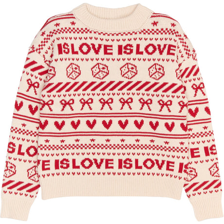 The New Gardenia AOP Raline Jacquard Pullover