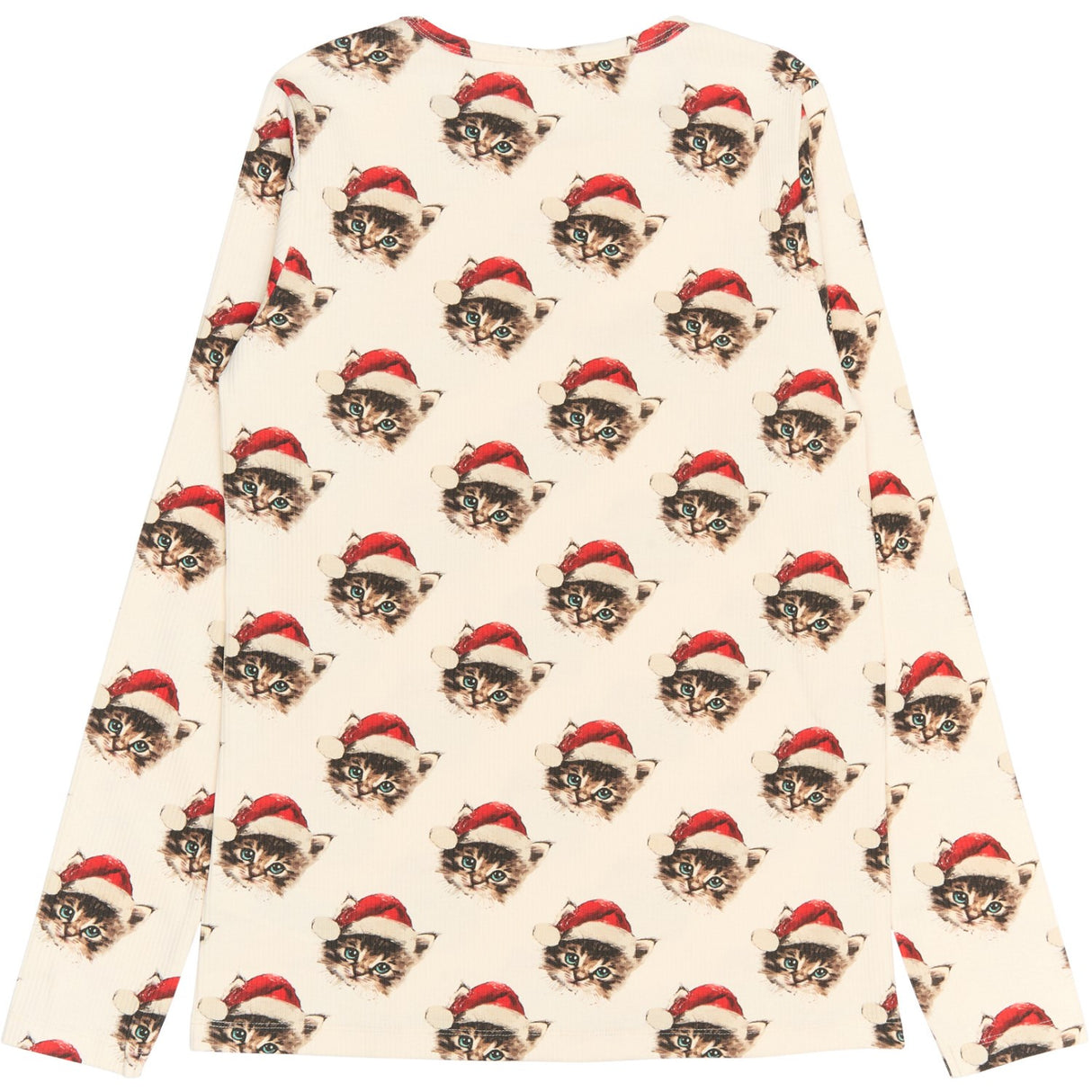 The New Gardenia Cat AOP Holiday Adult Rib Night Set