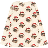 The New Gardenia Cat AOP Holiday Rib Night Set