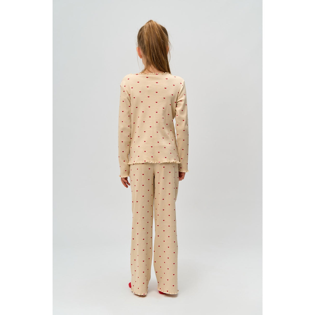 The New Gardenia AOP Holiday Heart Rib Night Set