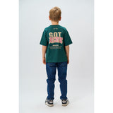 The New Deep Teal Regan Oversize S_S Tee