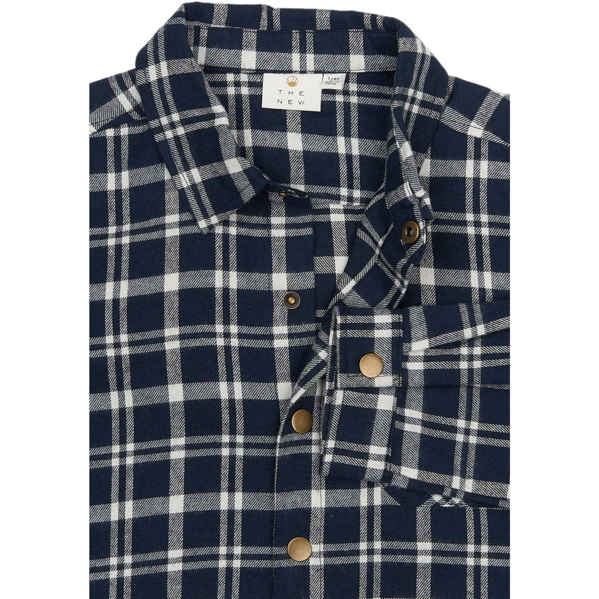 The New Navy Blazer Check Ronan Oversize L_S Flannel Shirt
