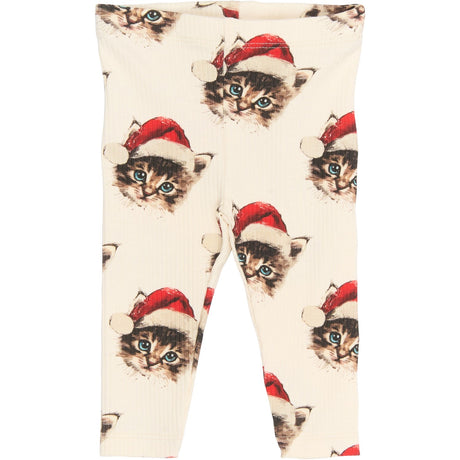 THE NEW Siblings Gardenia Cat AOP Holiday Rib Leggings