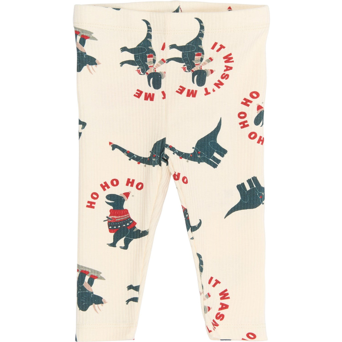 Buy THE NEW Siblings Gardenia Dino AOP Holiday Rib Leggings | Luksusbaby