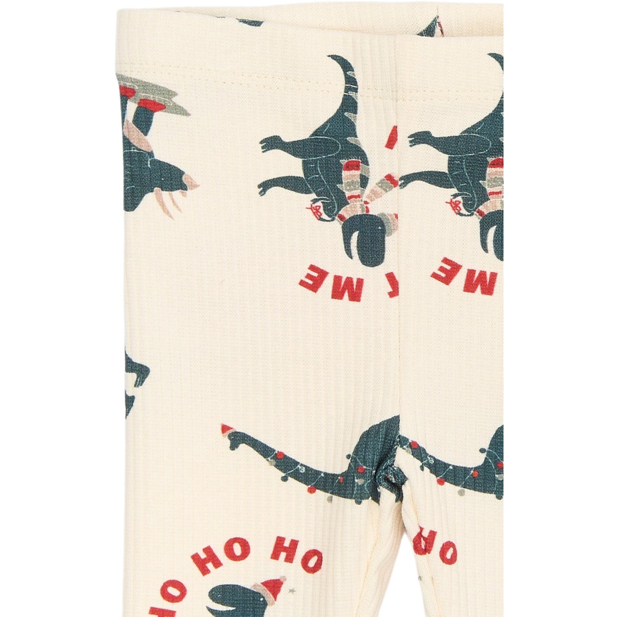 THE NEW Siblings Gardenia Dino AOP Holiday Rib Leggings