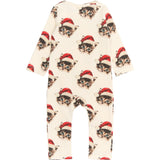 THE NEW Siblings Gardenia Cat AOP Holiday L_S Rib Jumpsuit