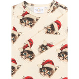 THE NEW Siblings Gardenia Cat AOP Holiday L_S Rib Jumpsuit
