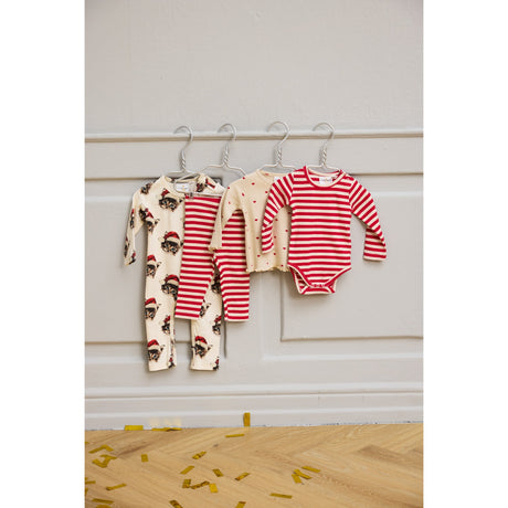 THE NEW Siblings Gardenia Cat AOP Holiday L_S Rib Jumpsuit