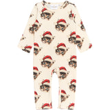 THE NEW Siblings Gardenia Cat AOP Holiday L_S Rib Jumpsuit