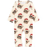 THE NEW Siblings Gardenia Cat AOP Holiday L_S Rib Jumpsuit