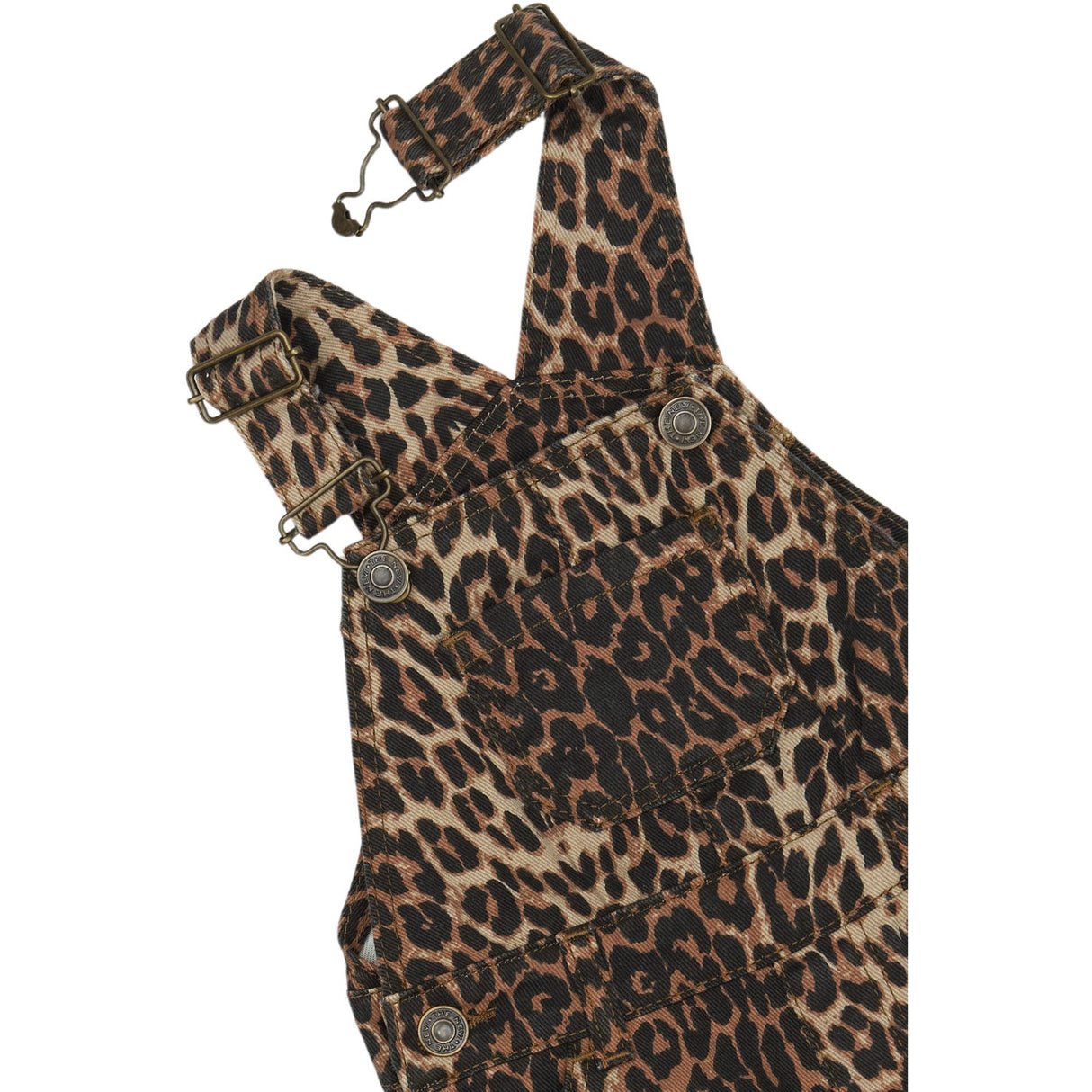 THE NEW Siblings Feather Gray AOP Paloma Denim Dungarees