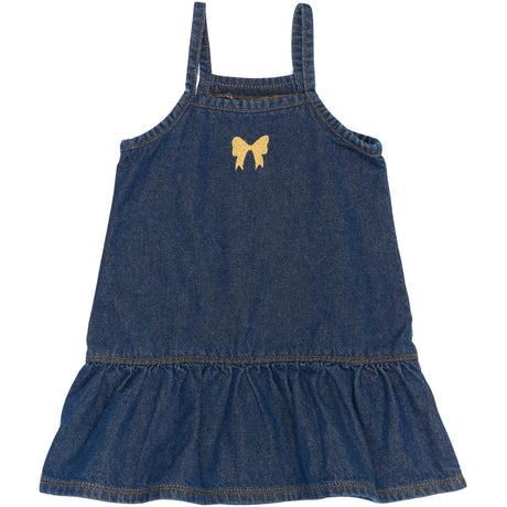 THE NEW Siblings Medium Blue Denim Raya Strap Denim Dress