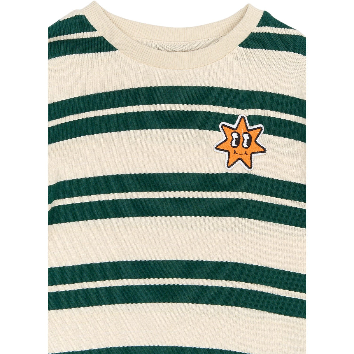 THE NEW Siblings Deep Teal Striped Robbie Knit Sweatshirt