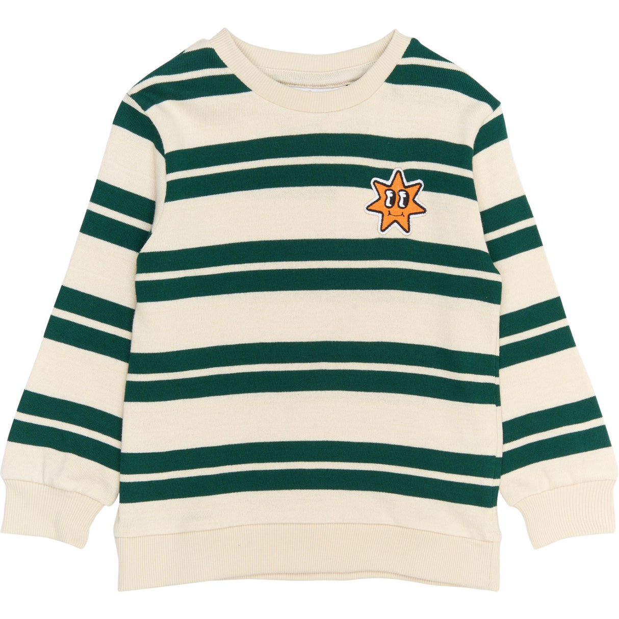 THE NEW Siblings Deep Teal Striped Robbie Knit Sweatshirt