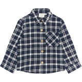 THE NEW Siblings Navy Blazer Check Riggs L_S Flannel Shirt