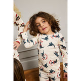 THE NEW Siblings Gardenia Dino AOP Holiday Rib Night Set