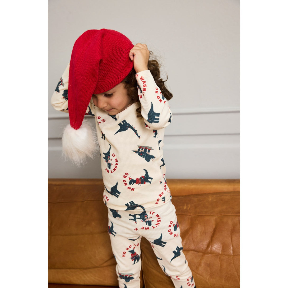 THE NEW Siblings Gardenia Dino AOP Holiday Rib Night Set