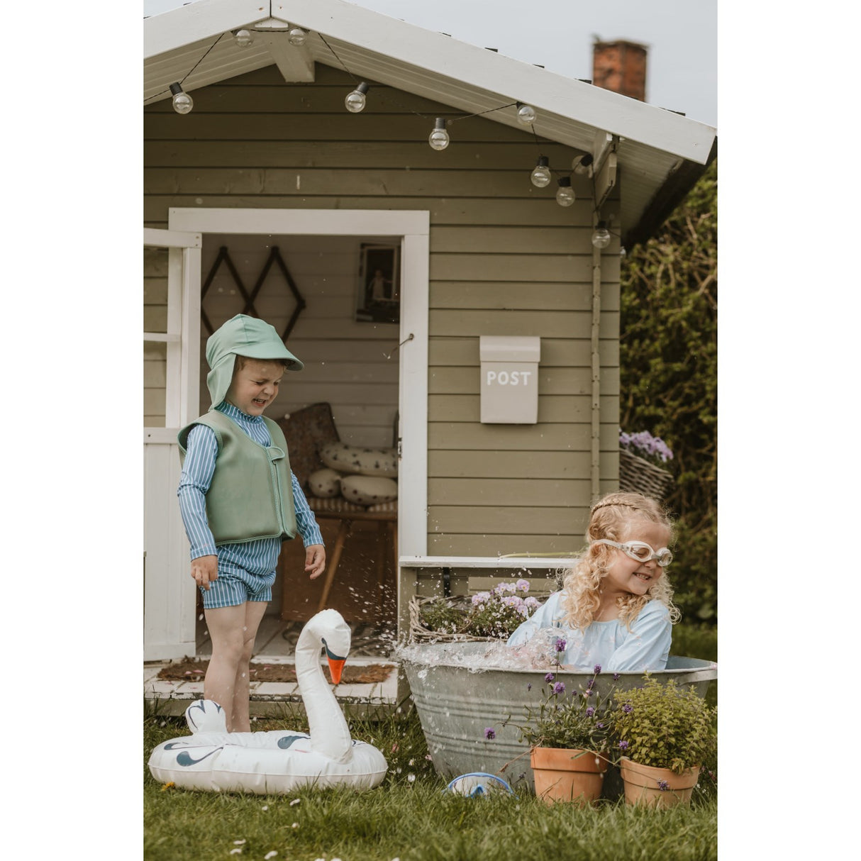 Vanilla COPENHAGEN Fern Green Swim Vest Neo